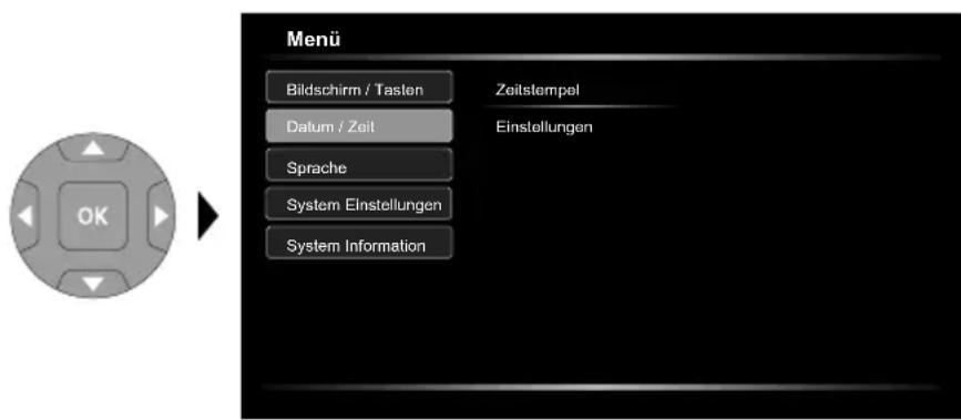 Laserliner VideoFlex HD Duo - Einstellungsmodus: Datum / Zeit - 1