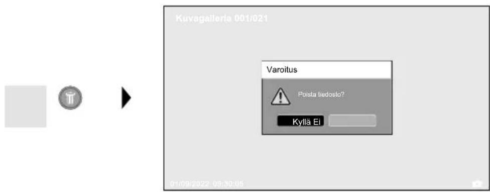 Laserliner VideoFlex HD Duo - Toistotila: Tallenteen poistaminen - 1