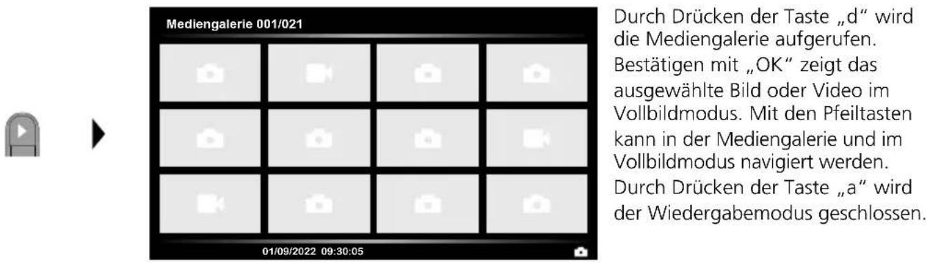 Laserliner VideoFlex HD Duo - Wiedergabemodus: Wiedergabe von Bild-Videoaufnahmen - 1