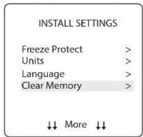 POLARIS PAC - Principal/statut > MENU > configuration du système > LANGUE - 1