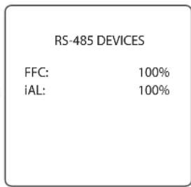 POLARIS PAC - INSTALL SETTINGS>DIAGNOSTICS>RS-485 DEVICES - 2