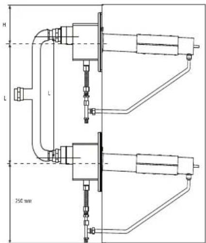 Carel ultimateSAM - Siphons d'évacuation pour le condensat modèles SA0* et distances minimales - 9