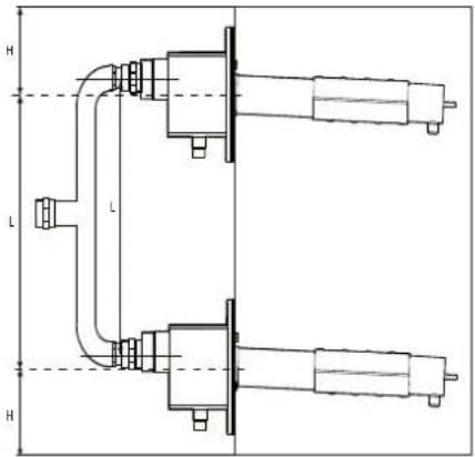 Carel ultimateSAM - Siphons d'évacuation pour le condensat modèles SA0* et distances minimales - 8
