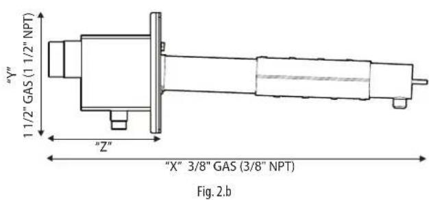 Carel ultimateSAM - Abmessungen und Gewichte des Verteilers SA0 (single-pipe) - 1