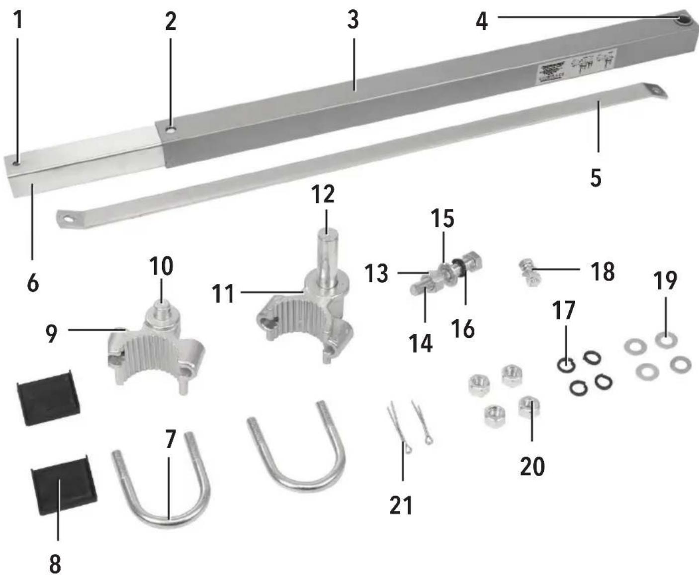 SILVERLINE 407455 - Hoist Support Arm 600kg Max Load - 1