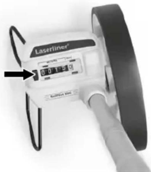Laserliner RollPilot Mini - Видалення виміряного значення - 1
