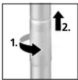 Laserliner RollPilot Mini - Teleskopiskā roktura izvilkšana - 1