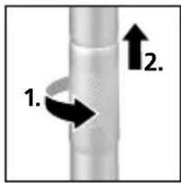 Laserliner RollPilot Mini - Teleskoopkäepideme väljatõmbamine - 1