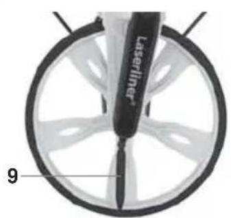 Laserliner RollPilot 012 - Pariston asettaminen laitteeseen - 2