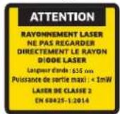 Toolcraft KLL500 - B) Consignes de sécurité en relation avec les appareils à laser - 1