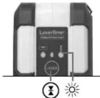 Laserliner CompactCrossLaser Plus - Mode de receptor manual   Optional: Trabajar con el receptor láser RX - 1