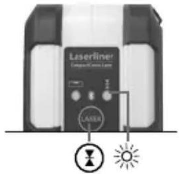 Laserliner CompactCrossLaser Plus - Optional: Working with the laser receiver RX - 1