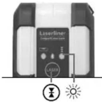 Laserliner CompactCrossLaser Plus - Handmodtagermodus Ekstraudstyr: Arbejdet med lasermodtageren RX - 1