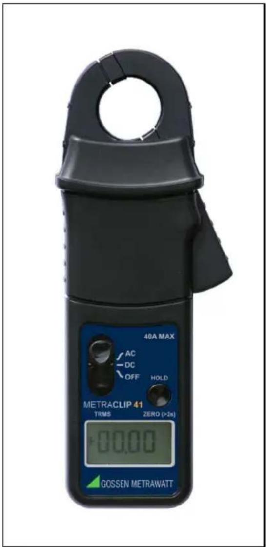 40A MAX AC DC OFF HOLD METRACLIP 41 TRMS ZERO (>2s) 00.00 GOSSEN METRAWATT