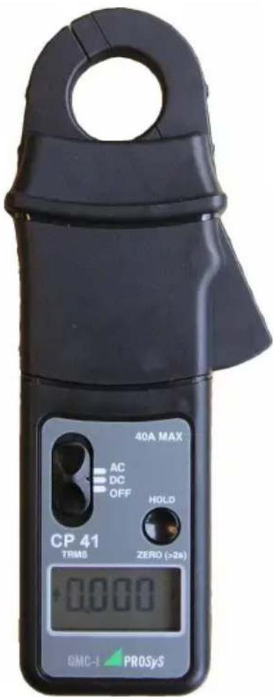 40A MAX AC DC OFF HOLD CP 41 TRMB ZERO (>2s) 0000 GMC-I PROSyS