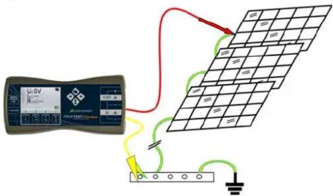 Gossen Metrawatt ProfiTest PVSUN - Contrôle de continuité du conducteur de protection selon en 62446 (VDE 0126-23) (> 200 ma) - 1