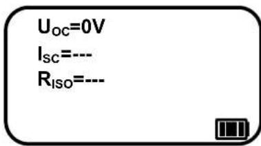 Uoc=0V Isc=--- Riso=---