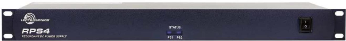 LECTROSONICS® RPS4 REDUNDANT DC POWER SUPPLY STATUS PS1 PS2