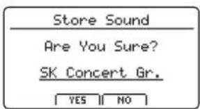 KAWAI MP11SE - 选择 STORE SOUND(音色存储) 功能 - 2