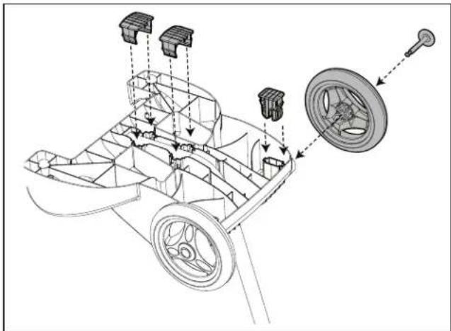 POLARIS 8050 Sport - Assemblage du chariot de transport - 4