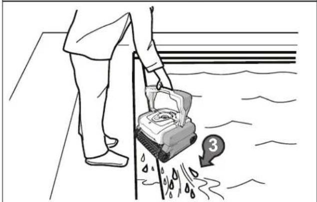 POLARIS NEO - Detencion y extracion de la piscina del limpiador - 2