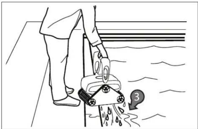 POLARIS P825 - Arrêt du robot nettoyeur et retrait de la piscine - 2