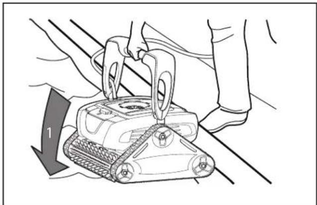 POLARIS P825 - Immersion du robot nettoyeur - 1