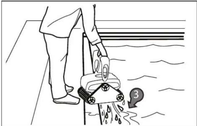 POLARIS P825 - Detención y extracción de la piscina del limpiador - 2