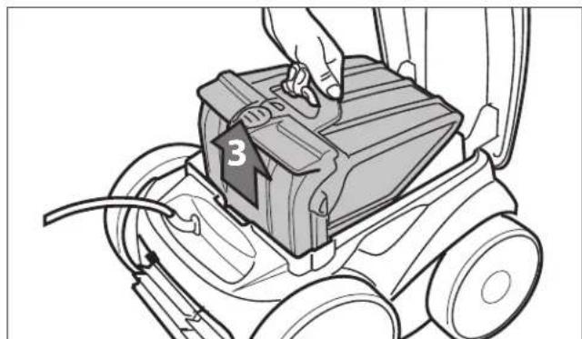 POLARIS ALPHA iQ - Nettoyer le panier filtrant - 2