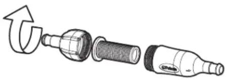 POLARIS TR28P - Clean the In-Line Filter - 1