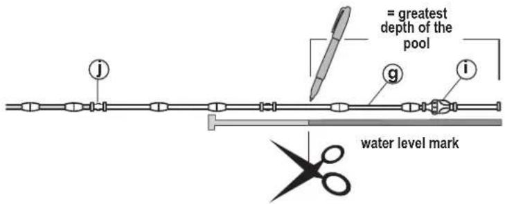 POLARIS TR28P - 3a. Adjust Leader Hose Length to the Greatest Depth of the Pool - 3