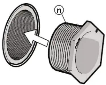 POLARIS TR28P - Instale el adaptador universal de pared (UWF) - 1
