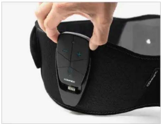 COMPEX CoreBelt 5.0 - COLOCACION DE LOS ELECTRODOS Y EL ESTIMULADOR EN EL CINTURON - 5