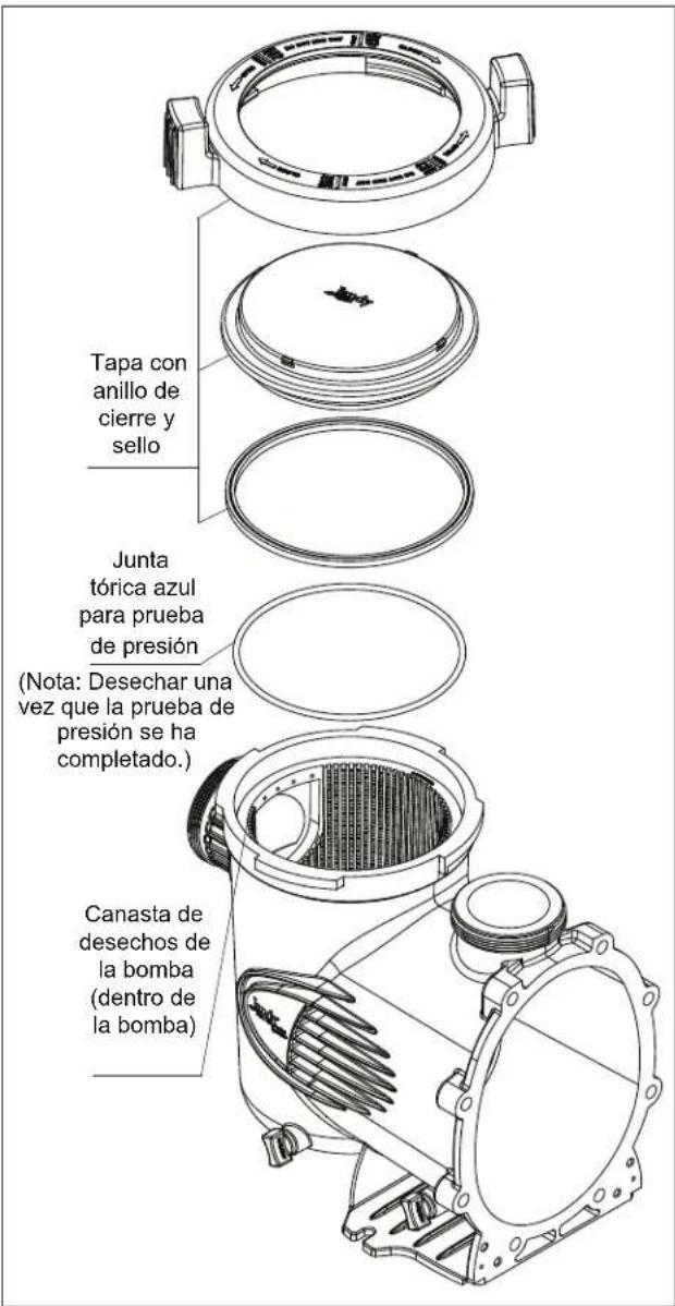 Jandy ePump + SVRS - Quite la tapa de la bomba - 2