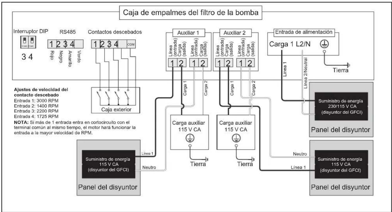 Jandy VSSHP270DV2A - Funcionamiento del contacto descebado - 2