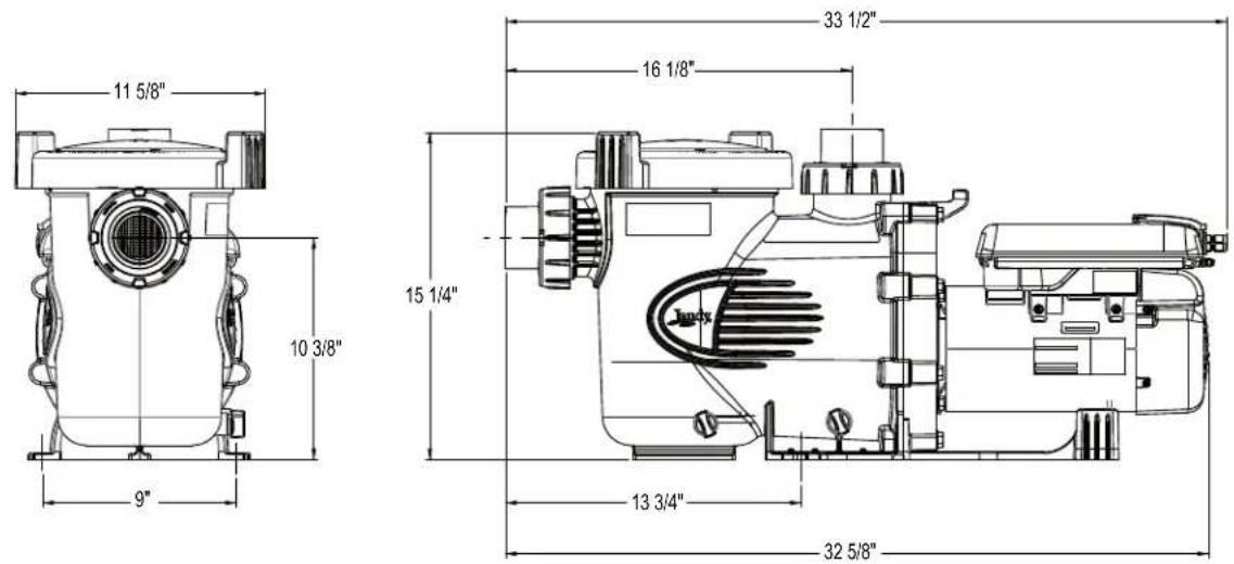 Jandy VSSHP220AUT - Dimensions - 1
