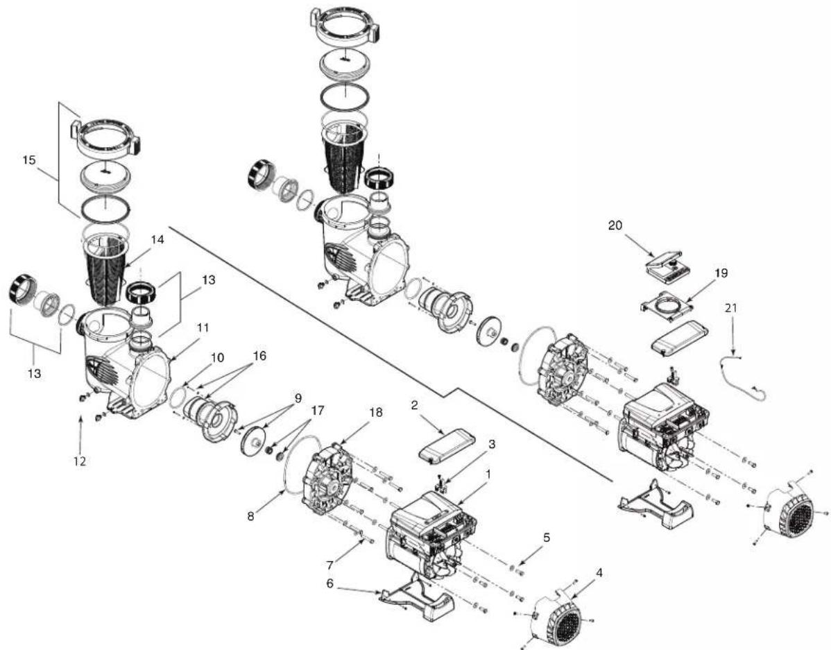 Jandy VS PlusHP - Exploded Views - 1
