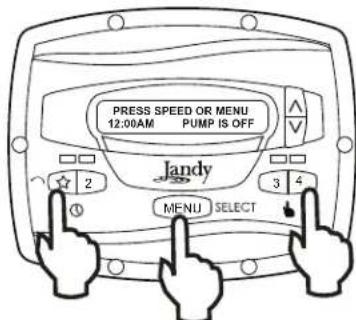 Jandy JEPR - Entering Service Setup - 1