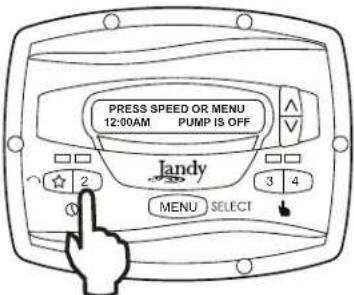 Jandy JEPR - Manually Overriding a Timer Program - 1