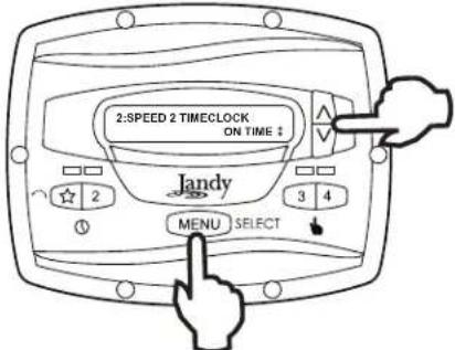Jandy JEPR - Configuración del reloj - 1