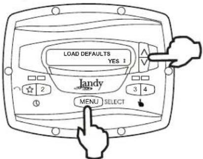Jandy JEPR - Load Defaults - 1