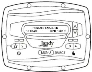Jandy JEPR - Operación remota - 1