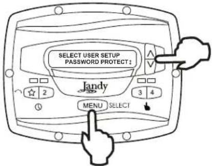 Jandy JEPR - Protection par mot de passe - 1