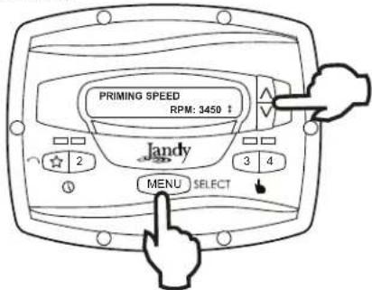 Jandy JEPR - Priming Speed and Duration - 2