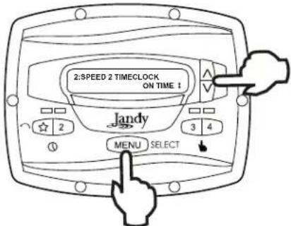 Jandy JEPR - Configuration de l'horloge - 1