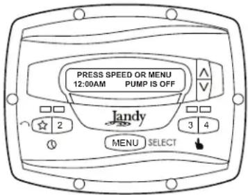 Jandy JEPR - Mode OFF - 1