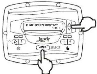 Jandy JEPR - Pump Freeze Protect Operation - 1