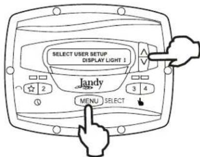 Jandy JEPR - Control de luz de la pantalla - 1