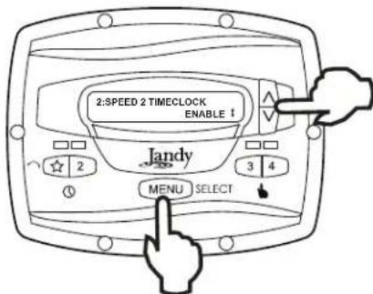 Jandy JEPR - Configuration de l'horloge - 2