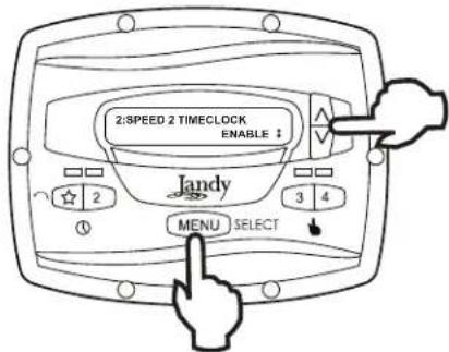 Jandy JEPR - Configuración del reloj - 2